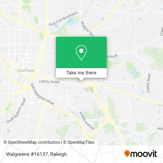 Walgreens #16137 map