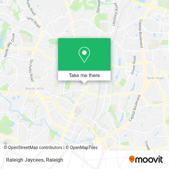 Raleigh Jaycees map