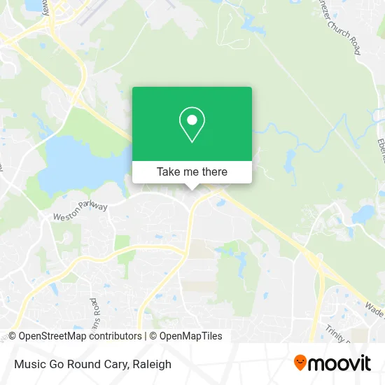 Music Go Round Cary map