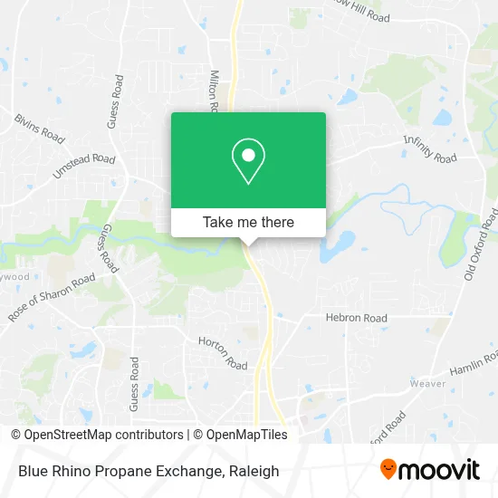 Blue Rhino Propane Exchange map