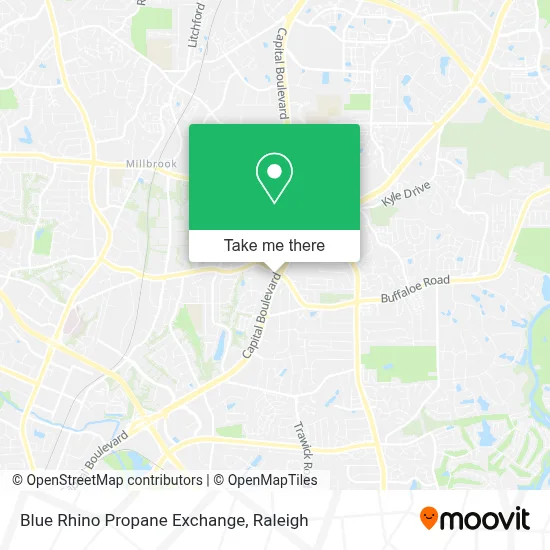 Blue Rhino Propane Exchange map
