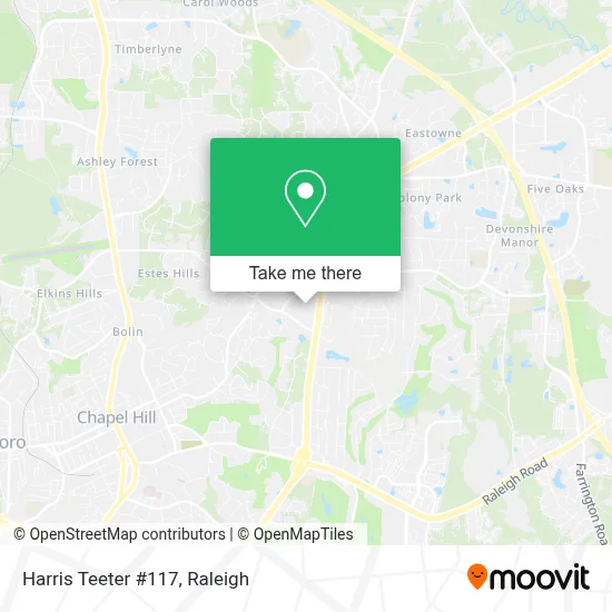 Harris Teeter #117 map