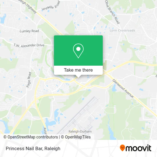 Princess Nail Bar map