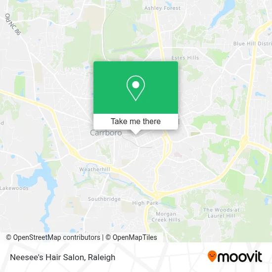 Neesee's Hair Salon map