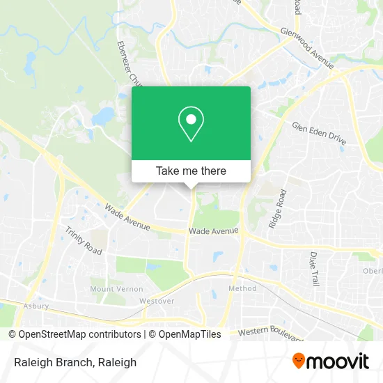 Raleigh Branch map