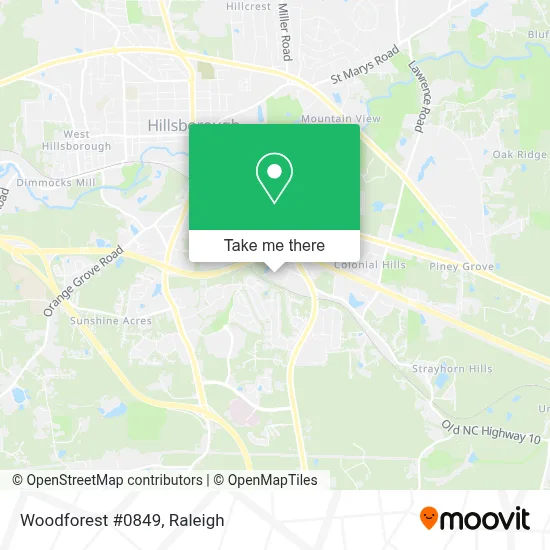 Woodforest #0849 map