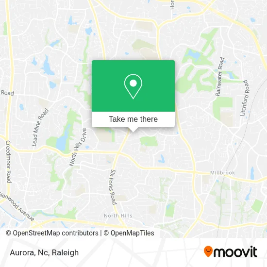 Aurora, Nc map