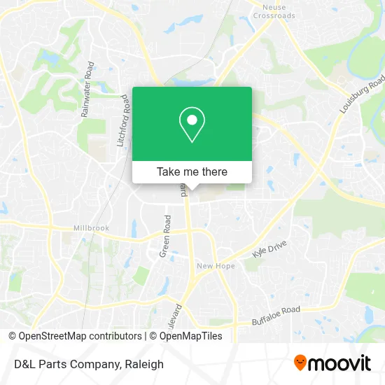 D&L Parts Company map