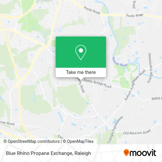 Blue Rhino Propane Exchange map