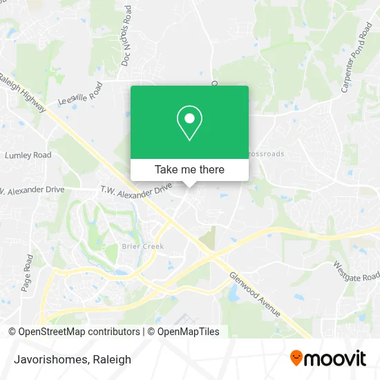 Javorishomes map