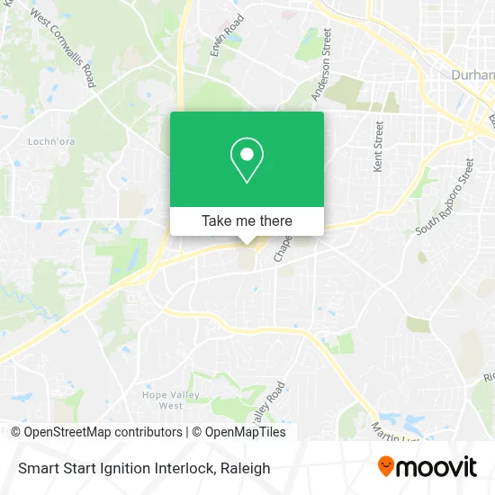 Smart Start Ignition Interlock map