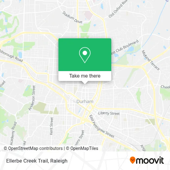Ellerbe Creek Trail map