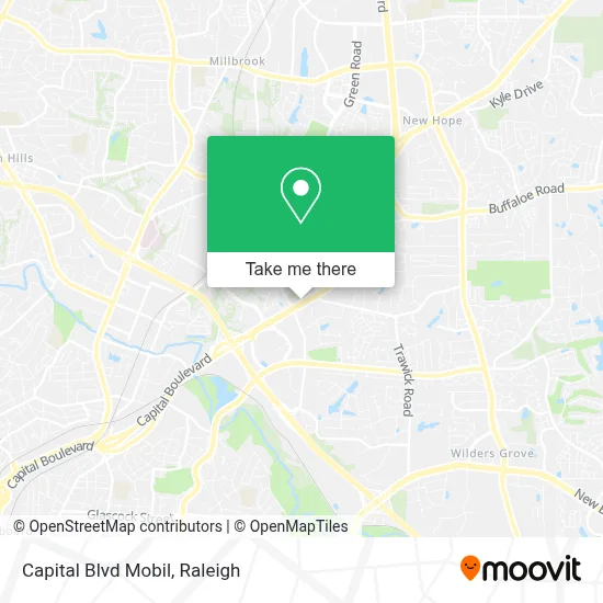 Capital Blvd Mobil map