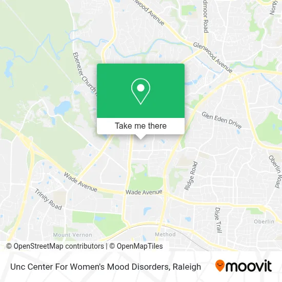Unc Center For Women's Mood Disorders map