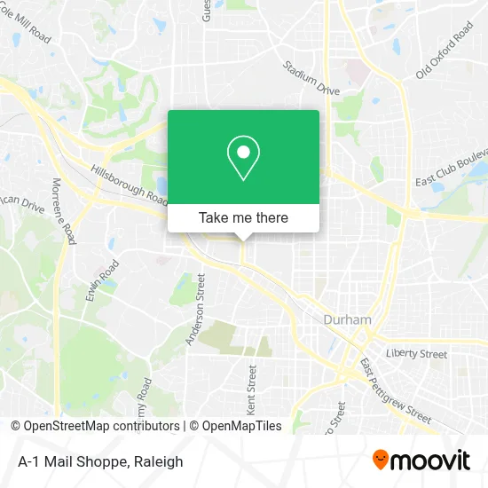 A-1 Mail Shoppe map