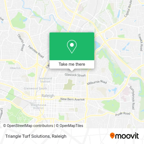 Triangle Turf Solutions map