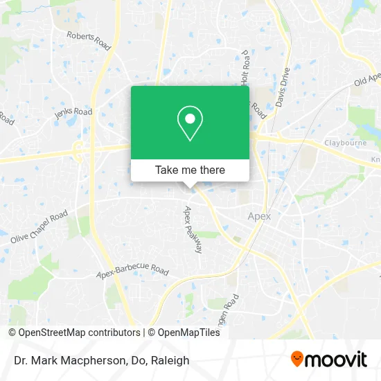 Dr. Mark Macpherson, Do map