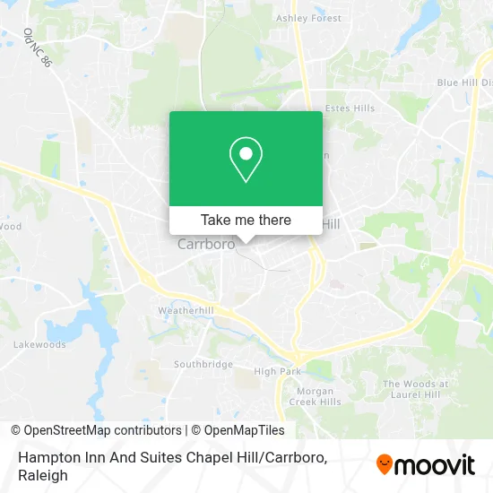 Hampton Inn And Suites Chapel Hill / Carrboro map