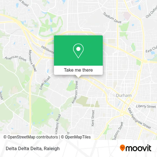 Delta Delta Delta map