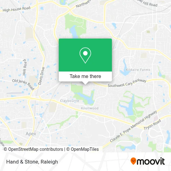 Hand & Stone map