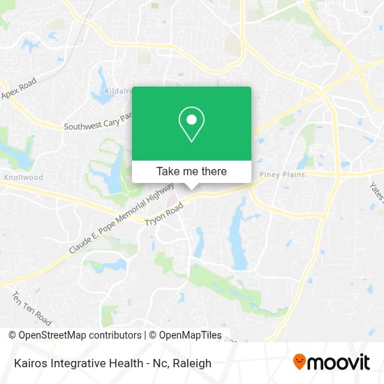 Kairos Integrative Health - Nc map