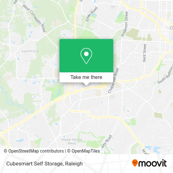 Cubesmart Self Storage map