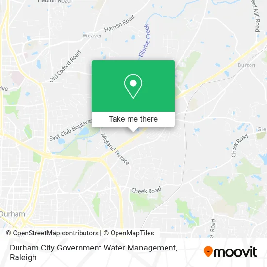 Durham City Government Water Management map