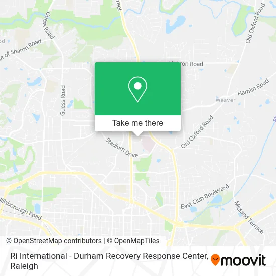 Ri International - Durham Recovery Response Center map