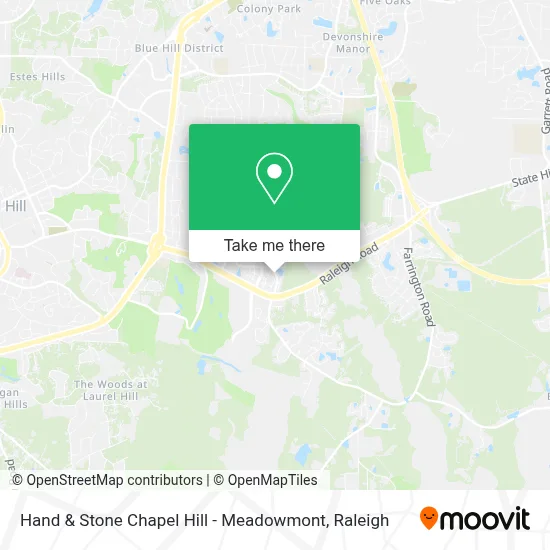 Hand & Stone Chapel Hill - Meadowmont map