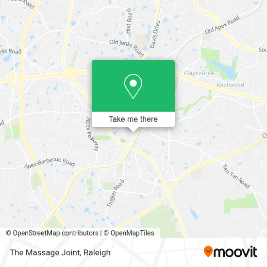 The Massage Joint map