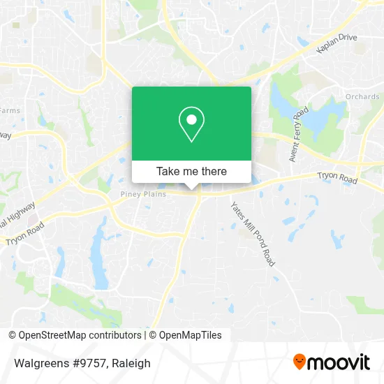 Walgreens #9757 map
