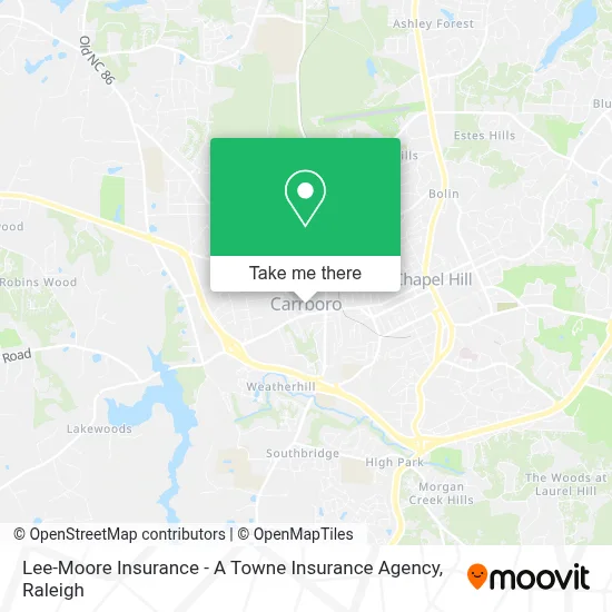 Lee-Moore Insurance - A Towne Insurance Agency map
