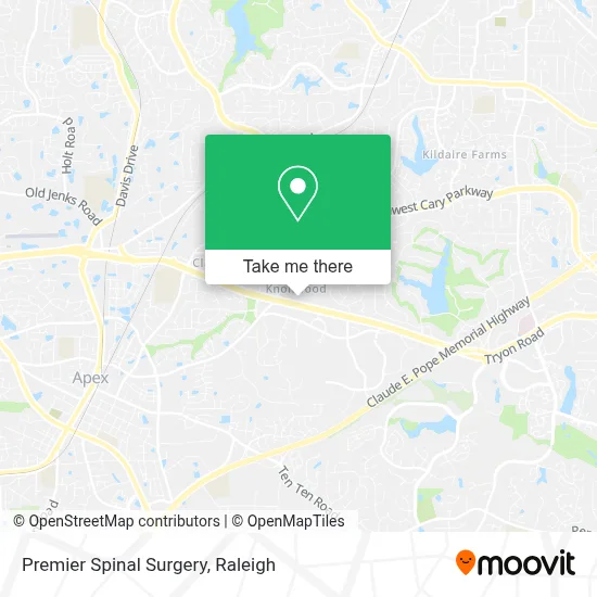 Premier Spinal Surgery map