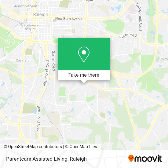 Parentcare Assisted Living map