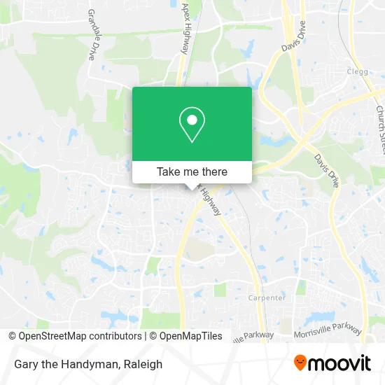Gary the Handyman map