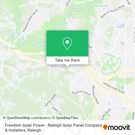 Freedom Solar Power - Raleigh Solar Panel Company & Installers map
