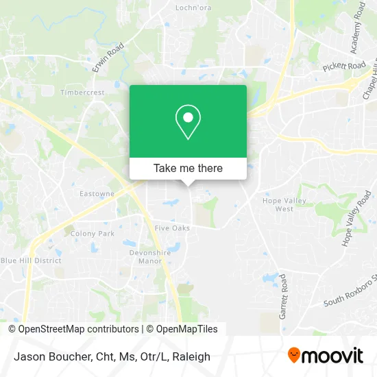 Jason Boucher, Cht, Ms, Otr/L map