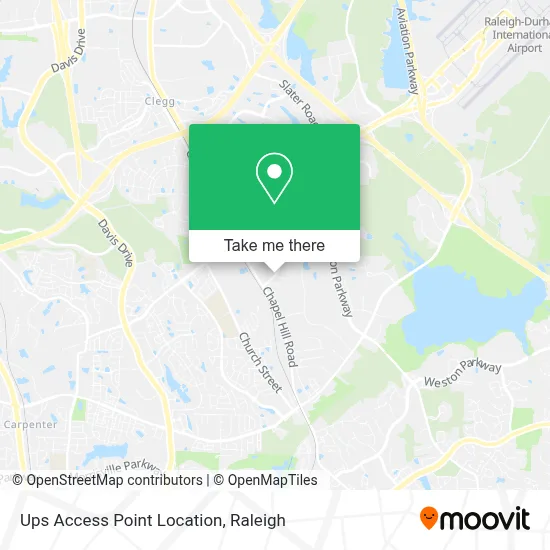 Ups Access Point Location map
