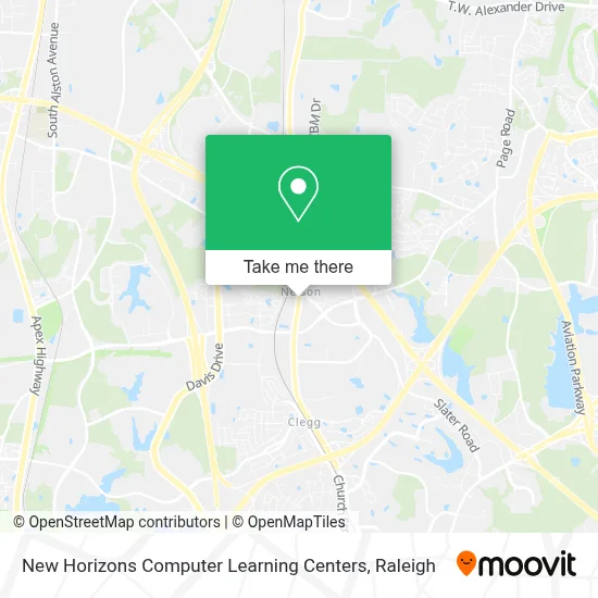 New Horizons Computer Learning Centers map
