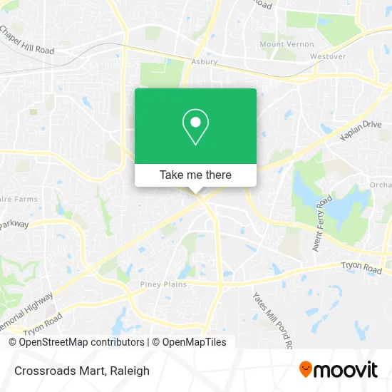 Crossroads Mart map
