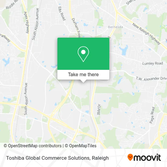 Toshiba Global Commerce Solutions map