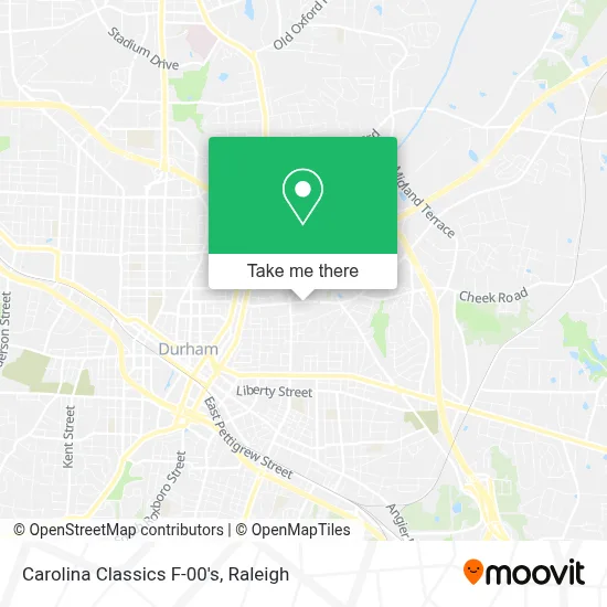 Carolina Classics F-00's map