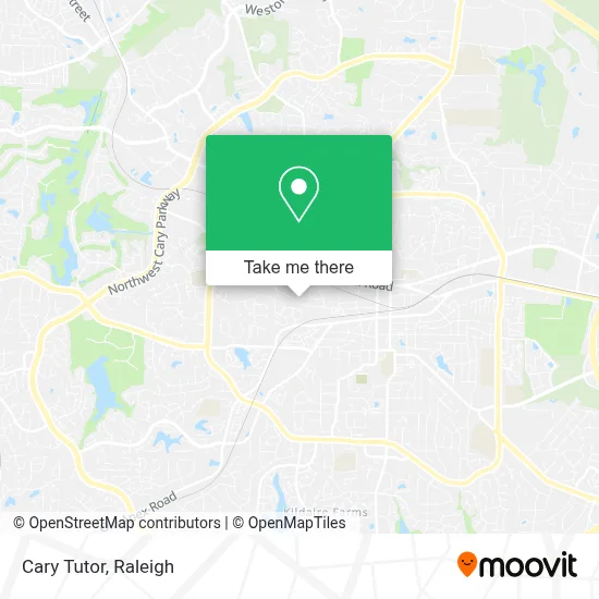 Cary Tutor map