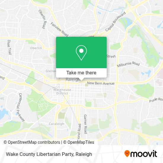 Wake County Libertarian Party map