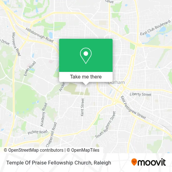 Temple Of Praise Fellowship Church map