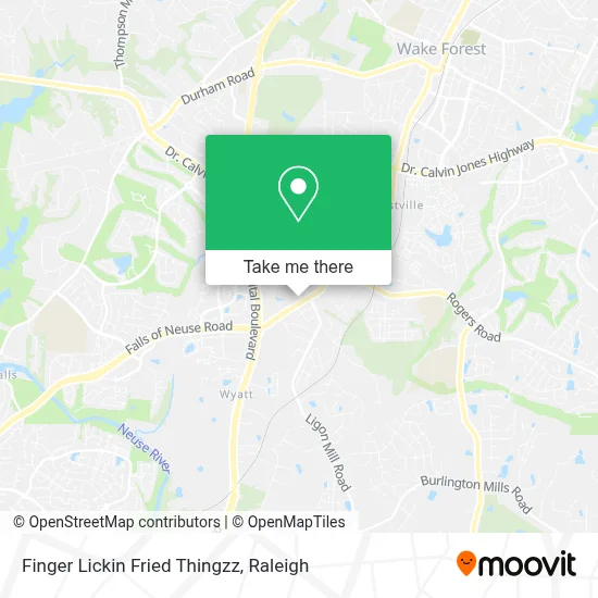 Finger Lickin Fried Thingzz map