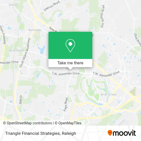 Triangle Financial Strategies map