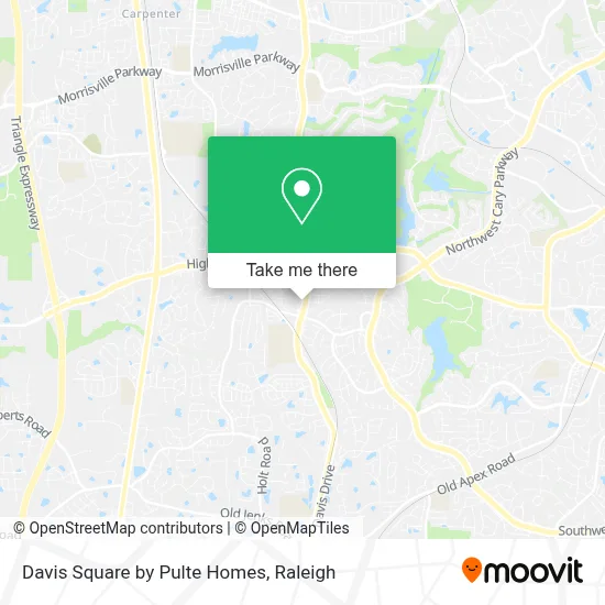 Davis Square by Pulte Homes map