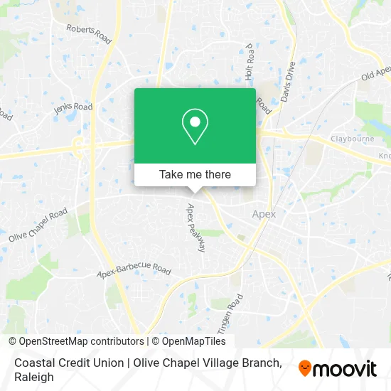 Coastal Credit Union | Olive Chapel Village Branch map
