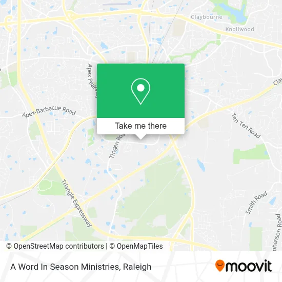A Word In Season Ministries map